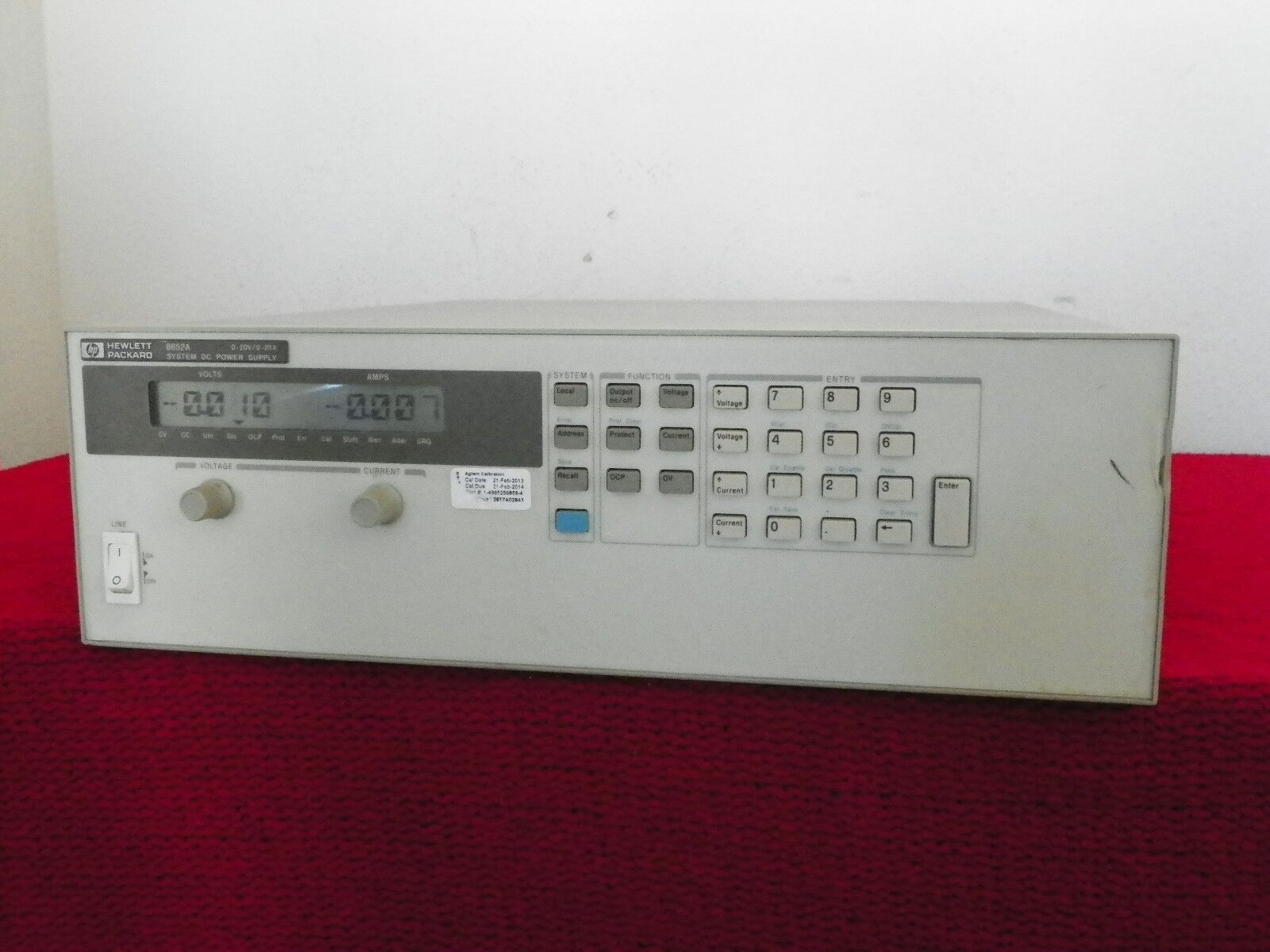 Agilent HP 6652A 0-20V/0-25A System DC Power Supply (no LOC/REM switch) Opt. S51 Agilent HP 6652A 0-20V/0-25A System DC Power Supply (no LOC/REM switch) Opt. S51